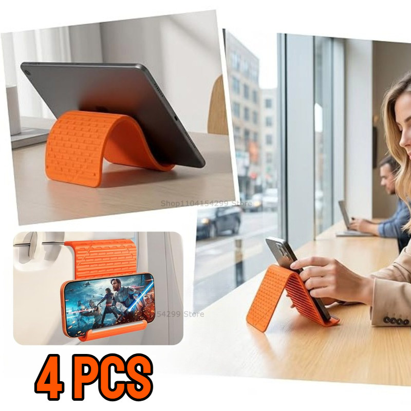 Laptop Stand Portable - 유연한 접이식 실리콘 휴대폰 거치대, 휴대용