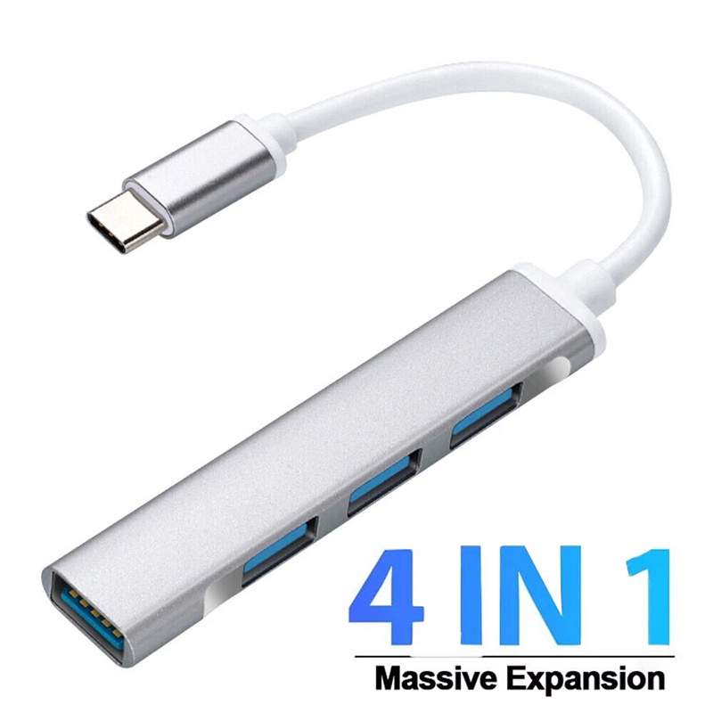 Laptop Accessories For Programmers - 4-in-1 타입-C 확장 허브 4포트 USB