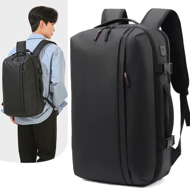 Laptop Bag Waterproof - 남성용 하드 쉘 노트북 백팩 180도