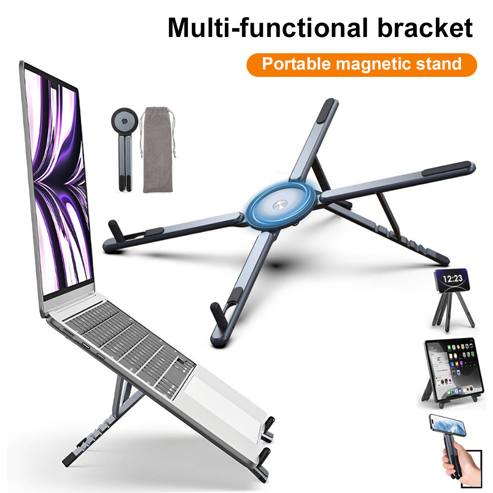Laptop Stand Portable - 휴대용 자석식 휴대폰 거치대 & 셀카봉