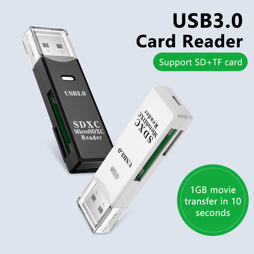 2 in 1 USB 3.0 카드 리더기 마이크로 TF  - Laptop Accessories For Programmers 리뷰 및 가격
