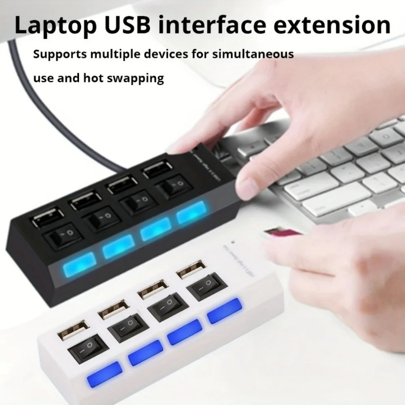 USB 2.0 허브 4/7 포트 분배기 전원 어댑터(O - Laptop Accessories For Programmers 리뷰 및 가격