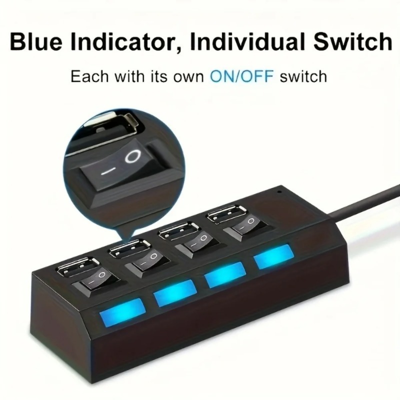 USB 2.0 허브 4/7 포트 분배기 전원 어댑터(O - Laptop Accessories For Programmers 리뷰 및 가격