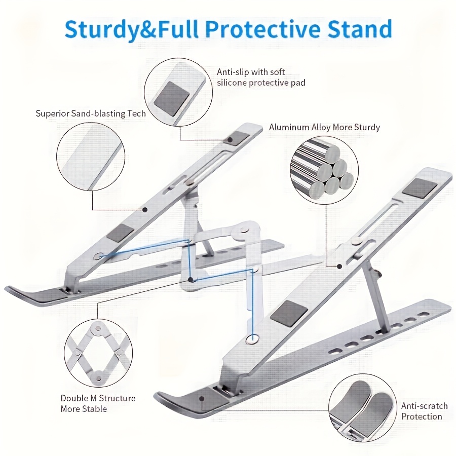 아연 합금 접이식 노트북 스탠드, 10-15.6인치 태 - Laptop Stand Portable 리뷰 및 가격