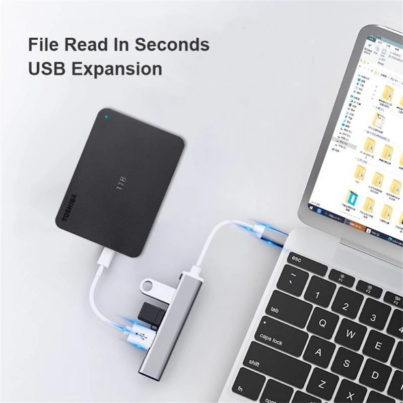 4-in-1 타입-C 확장 허브 4포트 USB C 허브 - Laptop Accessories For Programmers 리뷰 및 가격
