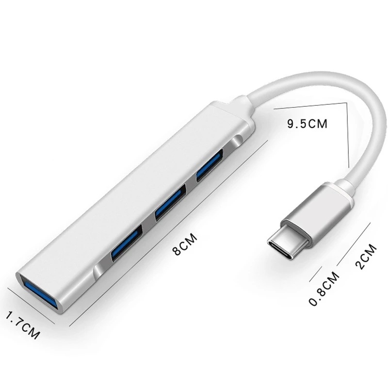 4-in-1 타입-C 확장 허브 4포트 USB C 허브 - Laptop Accessories For Programmers 리뷰 및 가격