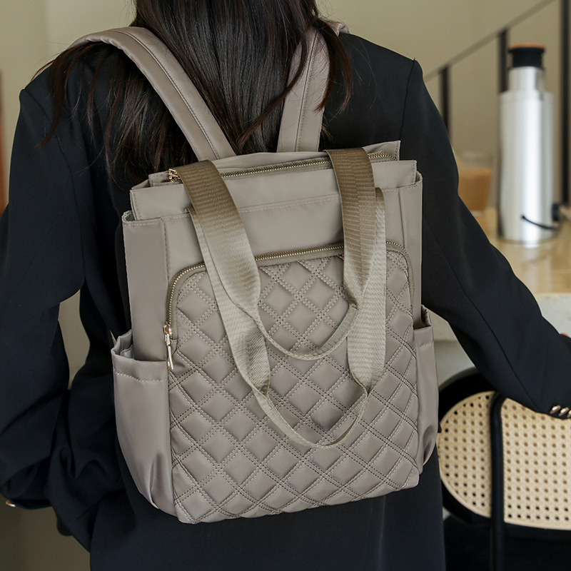패션 격자 무늬 배낭 여성 방수 나일론 데이 팟 노트북 - Laptop Bag Waterproof 리뷰 및 가격