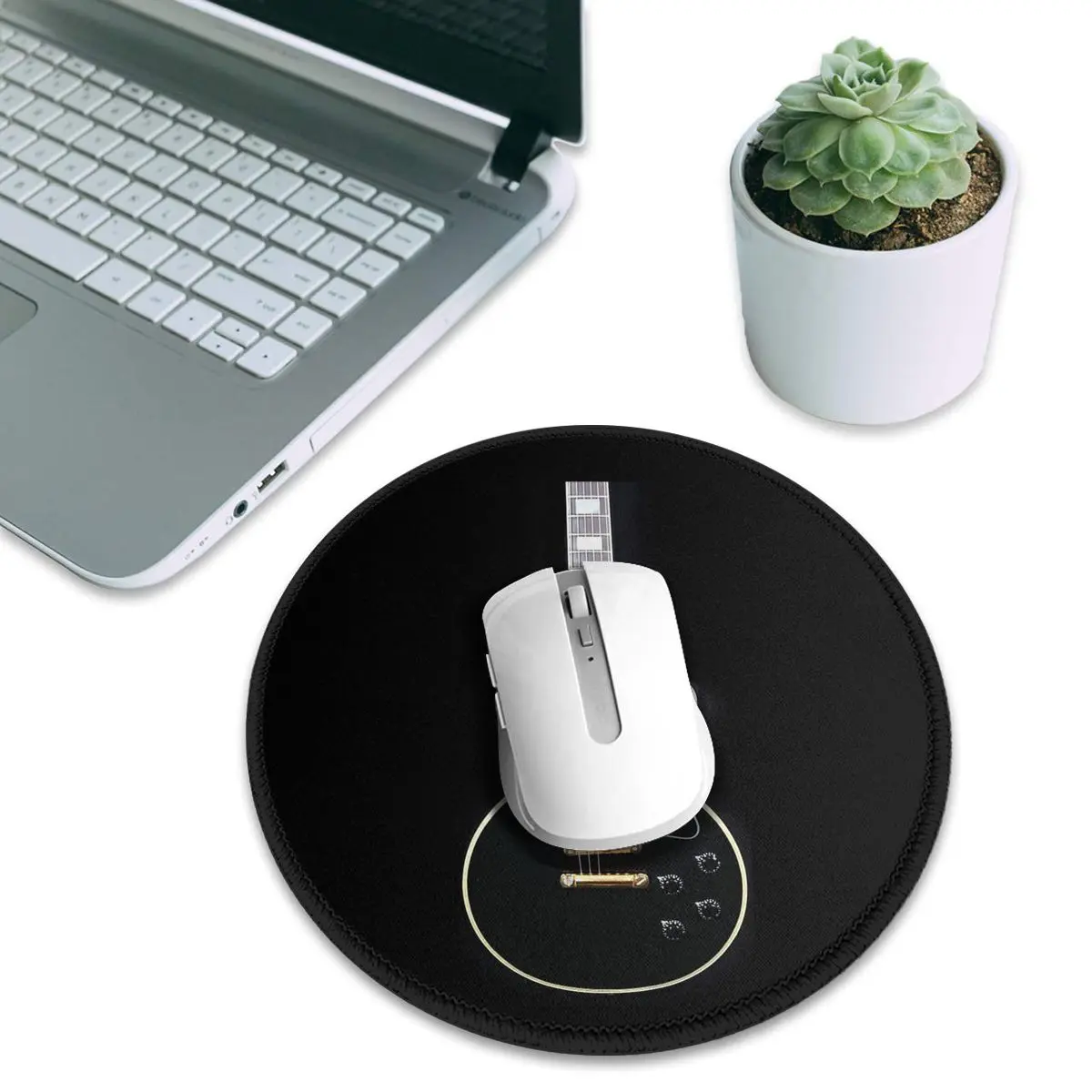 깁슨 커스텀 샵 레스폴 라운드 마우스 패드 컴퓨터 키보 - Laptop Accessories Shop 리뷰 및 가격