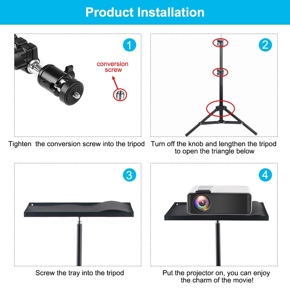 110cm 160cm 조정 가능한 범용 휴대용 프로젝터 - Laptop Stand Portable 리뷰 및 가격