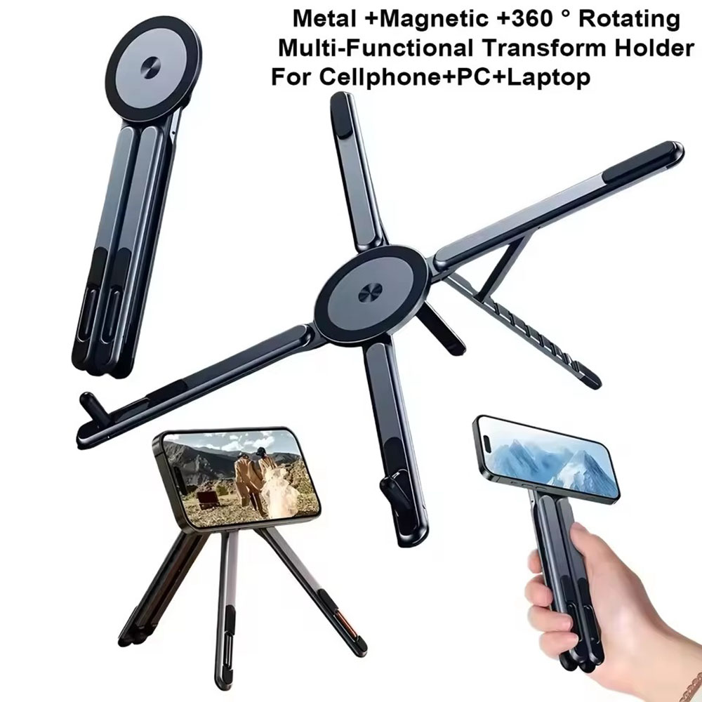 휴대용 자석식 휴대폰 거치대 & 셀카봉 3-in-1 접 - Laptop Stand Portable 리뷰 및 가격