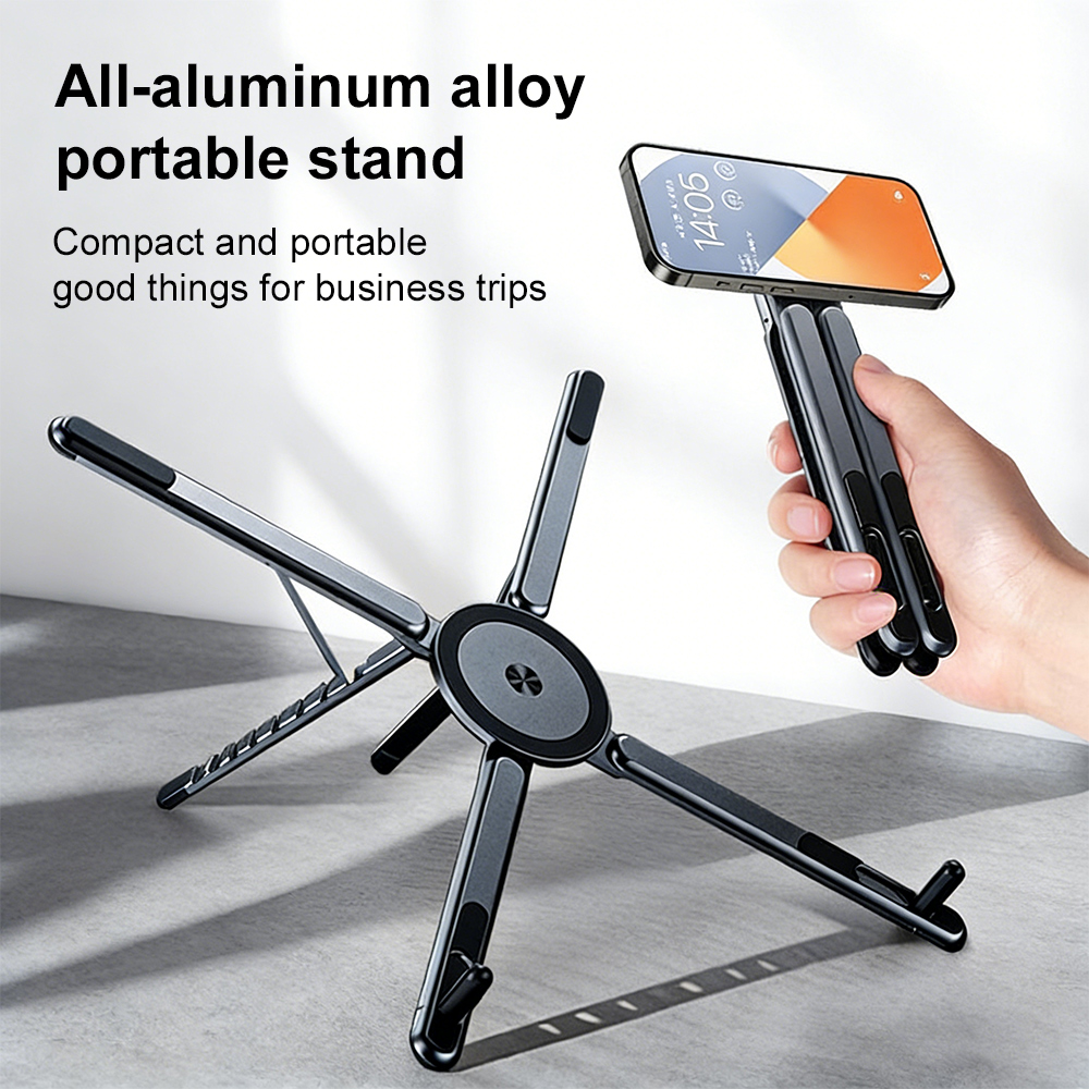 휴대용 자석식 휴대폰 거치대 & 셀카봉 3-in-1 접 - Laptop Stand Portable 리뷰 및 가격