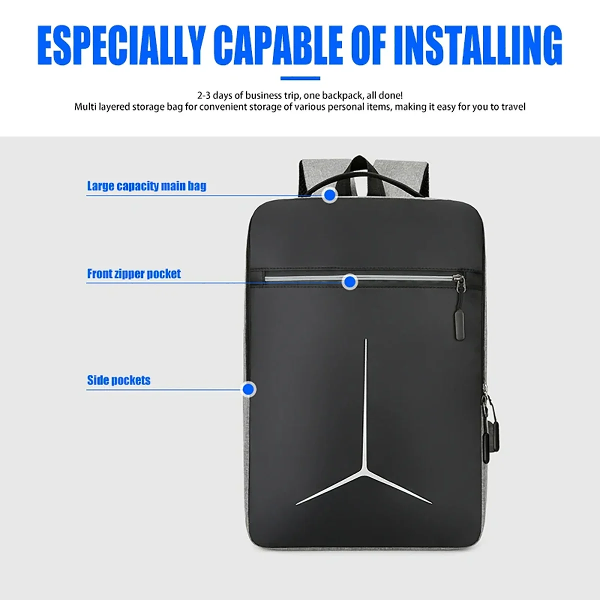 패션 도난 방지 USB 방수 하드 EVA 노트북 백팩  - Laptop Bag Waterproof 리뷰 및 가격